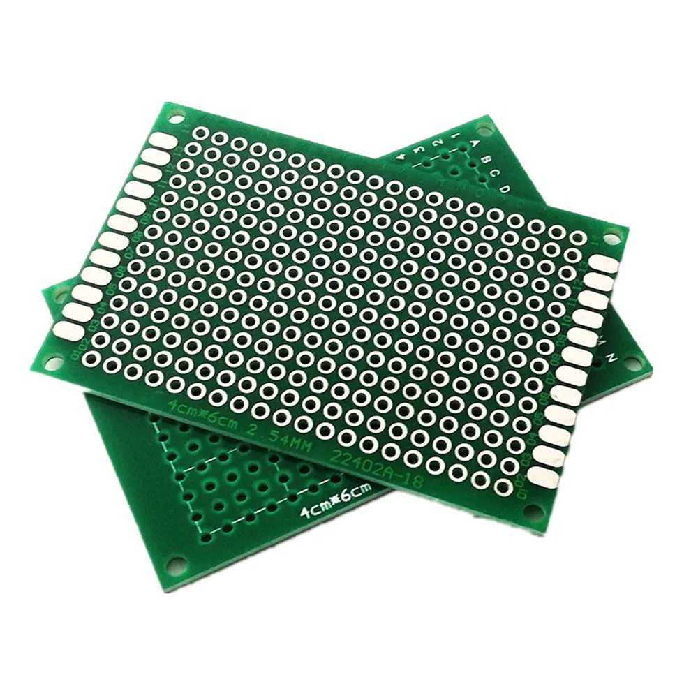 

4*6cm single sided universal board 2.54MM spacing universal hole board glass fiber green tin plating