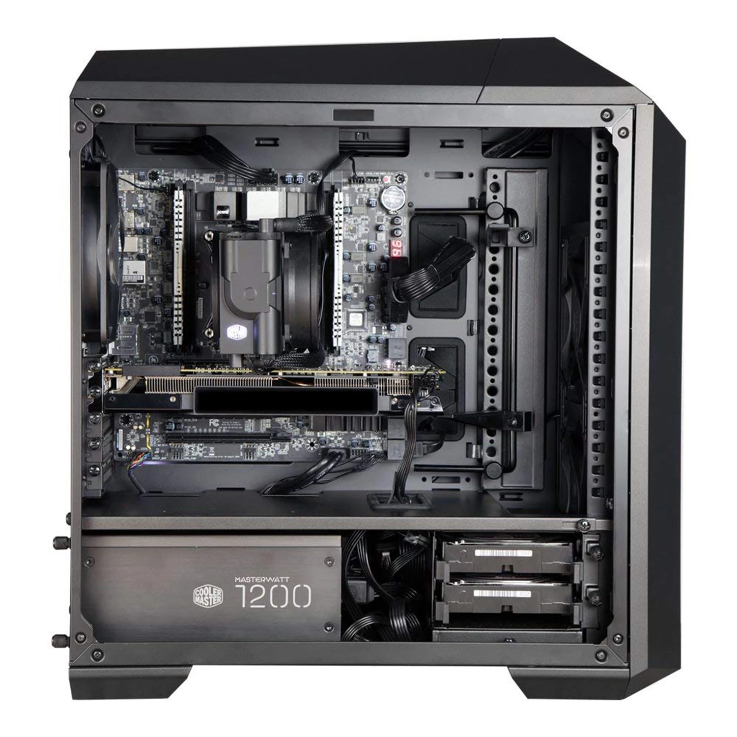 

COOLER MASTER 92 CPU Cooler, All-in-one Hybrid Liquid Cooler, 92mm Fans, Vertical and Horizontal Positions