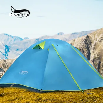 

New Ultralight Portable 2 Person Rainproof Snow Proof Windproof Double Layer Aluminum Rods Four-season Outdoor Camping Tent