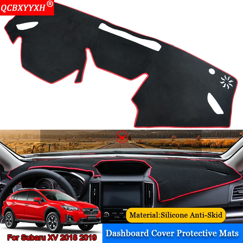 

QCBXYYXH Car-styling Car Dashboard Avoid Light Pad Polyester Instrument Platform Cover Protective Mats For Subaru XV 2018 2019