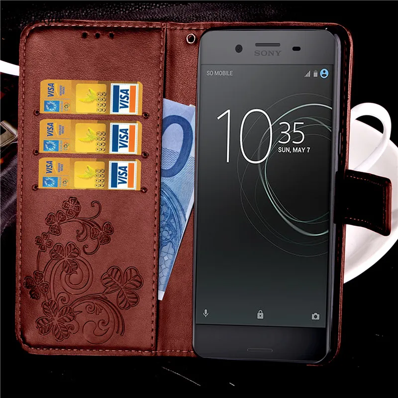 For Cover Sony Xperia XZ Premium Case Flip PU Wallet Phone Bag Case For