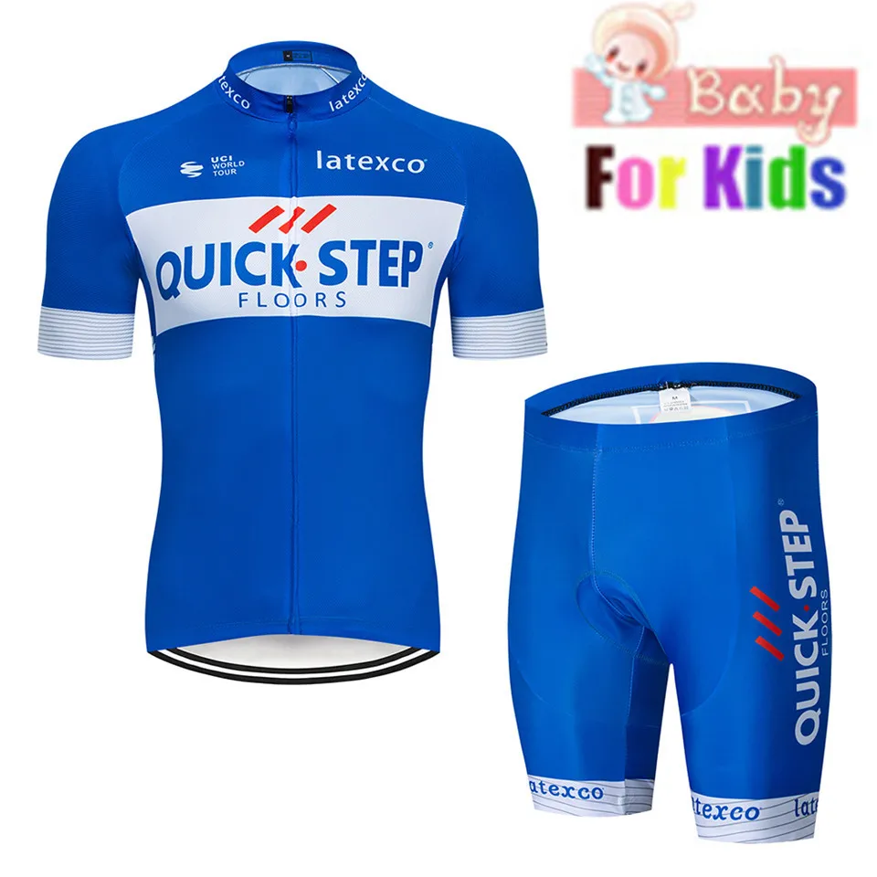

2019 Breathable Quick Dry Kids Cycling Jersey Set Shorts Fluorescent Pink Children Bike Clothing Boys Girls Summer Bicycle Wear