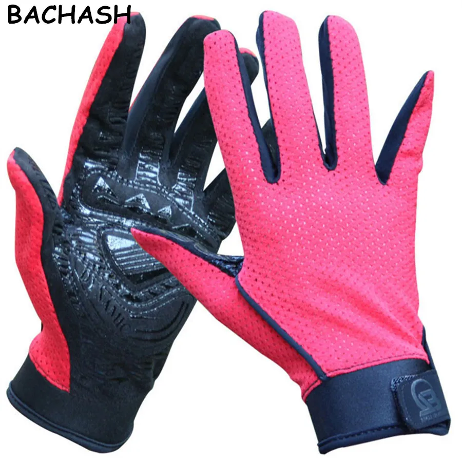 

BACHASH Professional Solid Crossfit Men Fashion Gloves Women And Men Skid Mesh Mountain Mittens Luvas Academia S-XL 2018