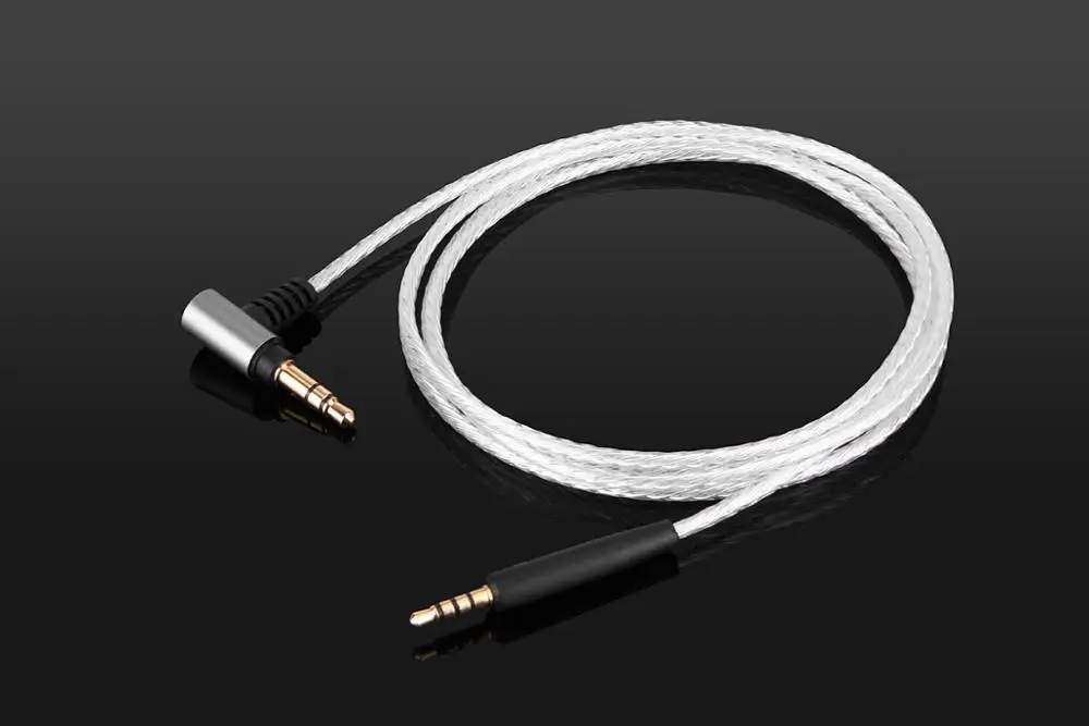 Silver Plated Audio Cable For Bose QuietComfor QC25 QC35 QC35 II Headphones