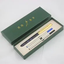 Высококачественный подарочный набор роскошная черная и Золотая шариковая ручка с заправка чернил металлические шариковые ручки Рождественский подарок