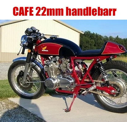 

CAFE motorcycle refit plating / Black Retro diameter 22mm handlebarr separation leading separation handlebars