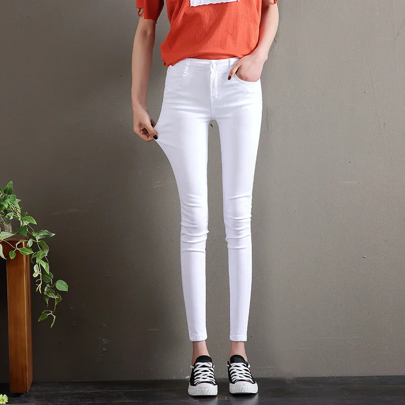 white push up jeans
