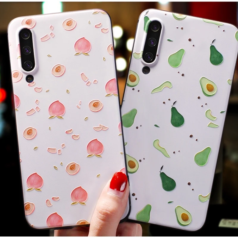 

Kawaii Peach Girl Phone Case Cover For Xiaomi 8 8se 9 9se Luxury protective Phone case For Xiaomi 8Youth Lovely Phone Shell