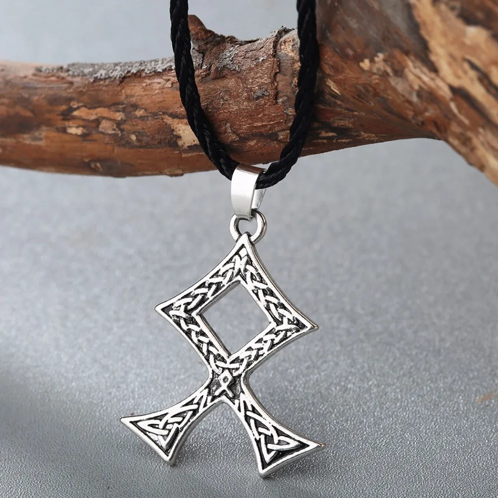 Odal руны Подвески ожерелье s Amulet скандинавский Викинг ювелирные изделия мужское