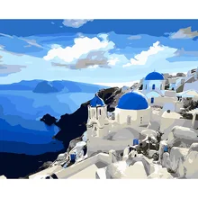 Картины в рамке живопись масляными красками море по номерам DIY цифровые картины Раскраска по номерам на холсте уникальные подарки украшение дома