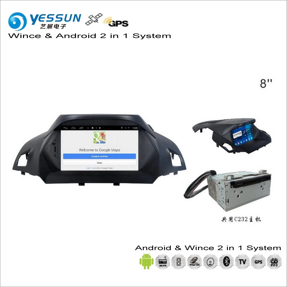Sale YESSUN For Ford Kuga / Escape 2013~2014 - Car Android Multimedia Radio CD DVD Player GPS Navi Map Navigation Audio Video Stereo 1