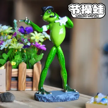 

Super creative special resin calisthenics frog craft gift resin decoration Jackson series crafts statues Home decoration dies