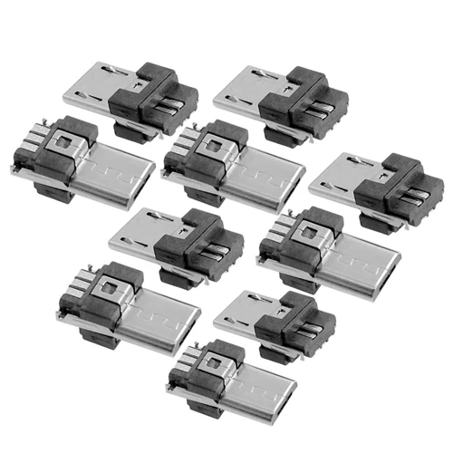High Quality 10 Pcs Micro USB Type A Male 5 Pin Connectors Plug