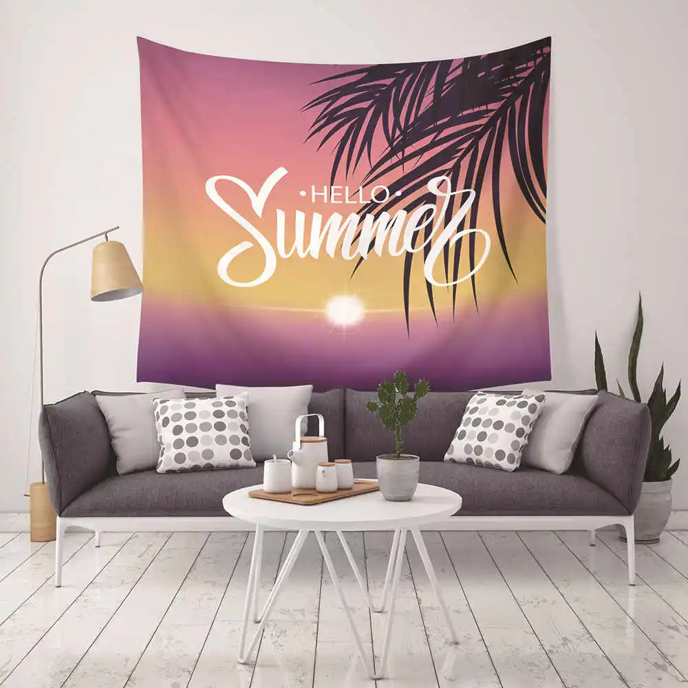 Mandala Wall Hanging HD Summer Landscape Printed Tapestry 3D Word Art Carpet Yoga Mat Decorative Blanket For Home Boho Mandala Wall Hanging HD Summer Landscape Printed Tapestry 3D Word Art Carpet Yoga Mat Decorative Blanket For Home Boho