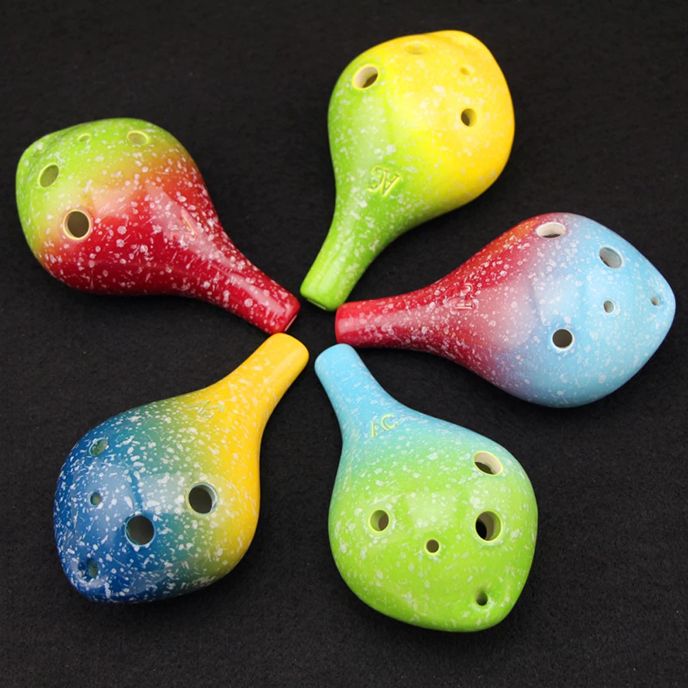 7 Colors Optional Star Series Ocarina Round Head 6 Hole Alto C Ocarina