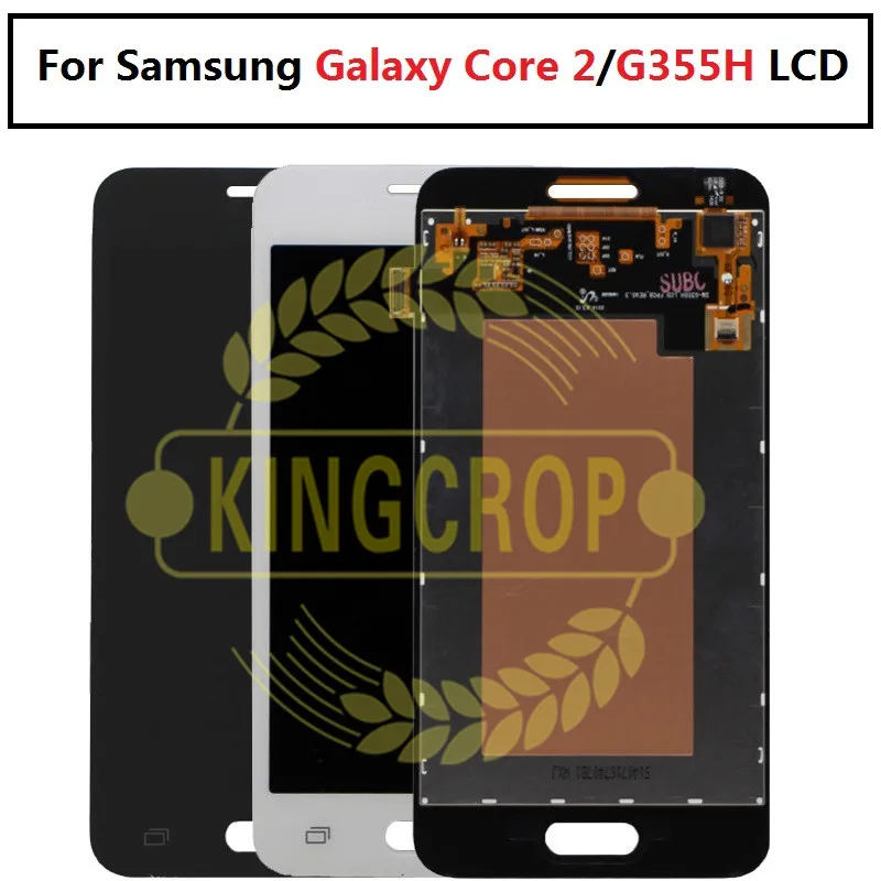 

For Samsung Galaxy Core 2 G355 G355H G3558 G355M Duos LCD Display Panel Monitor Module + Touch Screen Digitizer Sensor Glass