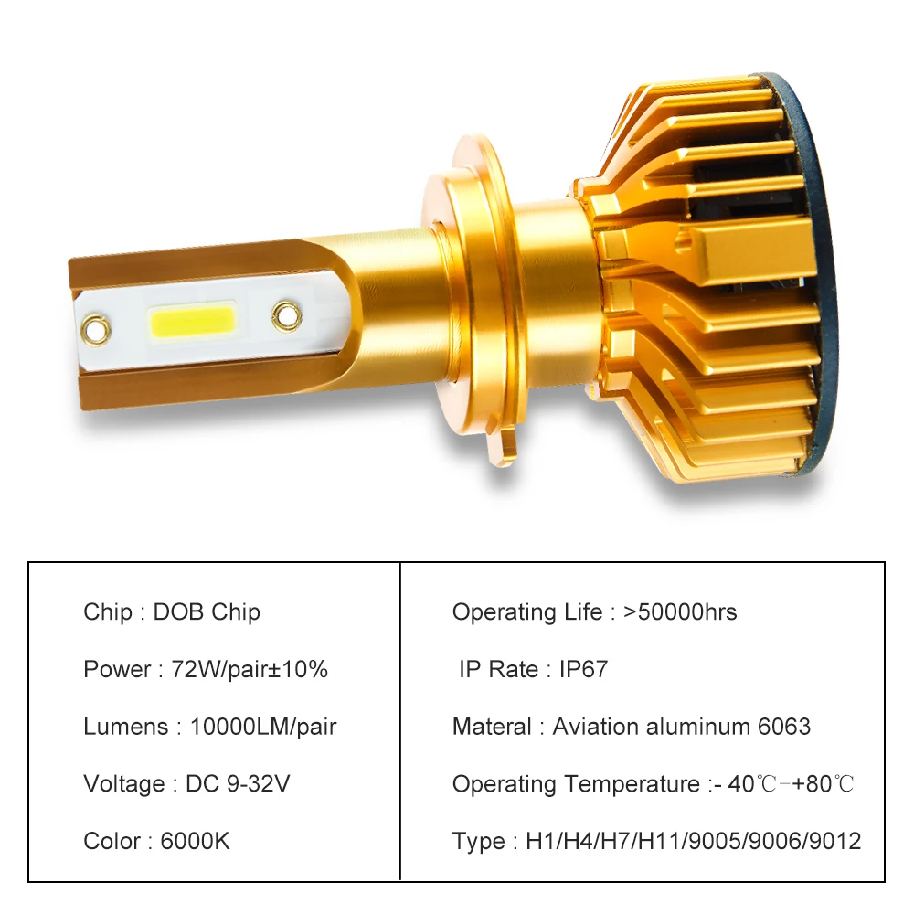 Aceersun новые обновления мини Canbus H4 LED H7 автомобильные фары 50 Вт 10000LM набор H1 H11 9005 HB3