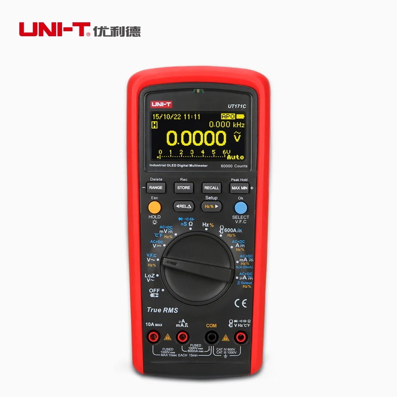 

UNI-T UT171A/UT171C Industrial True RMS Digital Multimeter VFC Measurement, USB/Bluetooth Communication