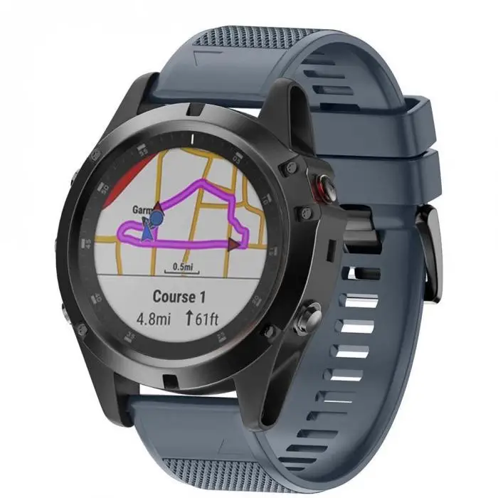 Ремешок для часов мягкий силиконовый ремень сменный ремешок для Garmin Fenix 5X Plus Smartwatch QJY99