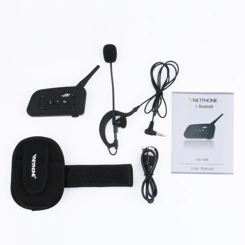 Беспроводная гарнитура Vnetphone V6C * 2 шт. 1200 м дуплексные Bluetooth наушники BT|Наушники