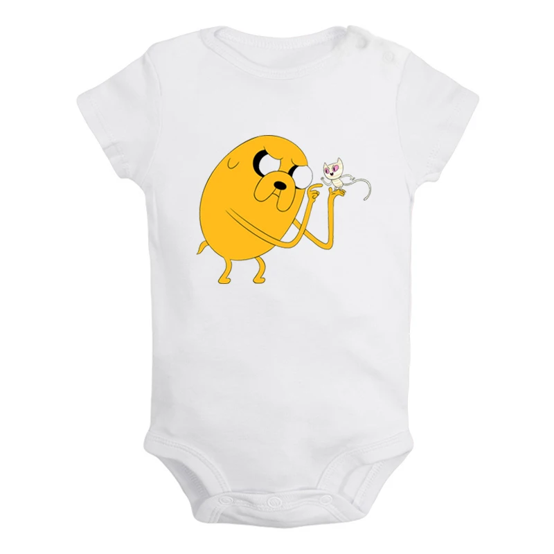 Милый Beemo BMO Adventure Time собака Jake дизайн для новорожденных мальчиков и девочек униформа-комбинезон с принтом для младенцев, боди, одежда хлопковые комплекты - Цвет: JaBaby3001WD