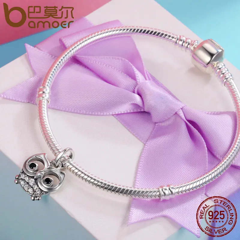 Женский кулон в виде совы из серебра 925 пробы|charm bracelet|pendant charmsbracelet charms bracelet |