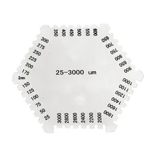 Толщиномер мокрого слоя инструмент высокой точности из нержавеющей стали влажная диафрагма толщиномер Высокоточный шестиугольник из нержавеющей стали