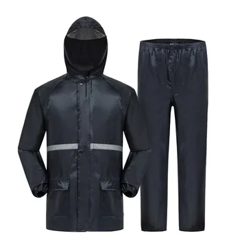 

new outdoor thickening reflective safety raincoat rain pants suit and Construction labor raincoat or riding fishing