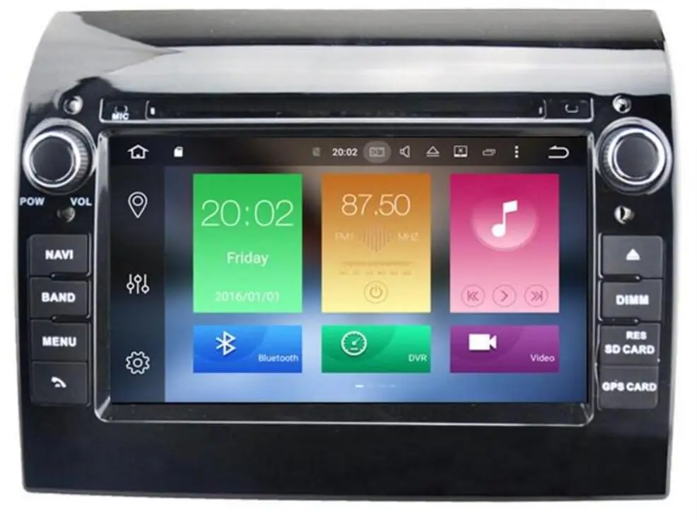 Sale 4G LTE Android 8.0 ! 7" RAM 4G 8-Core Car DVD Player for 2007-2016 Fiat Ducato Radio with WIFI USB Bluetooth Support SD DVR 4G 1