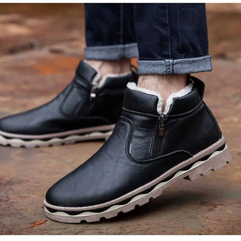 

Masorini Men Boots Snow Botas Hombre Zapatos De Hombre Timber Land Shoes Winter Boots Men Caterpillar Chaussure WW-852