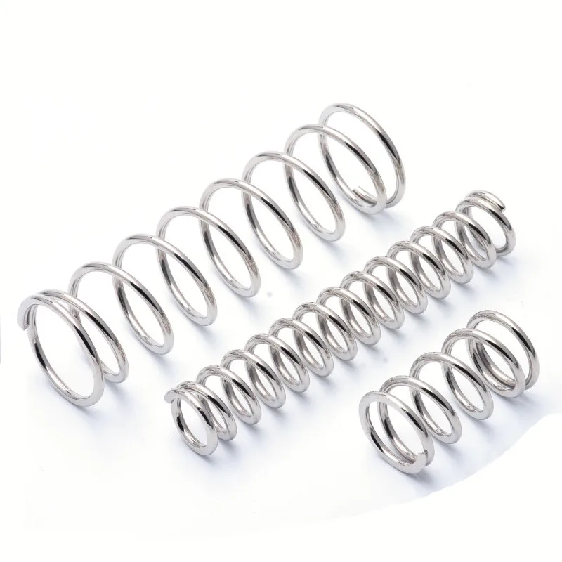 

FUMAO 1pcs wire diameter 1.0mm Heat Resistant Stainless Steel Compression Spring 1.0*15*10-50