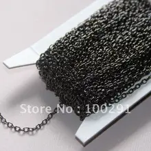 200 м/лот 3x4 мм бронза черный металл o крест звена цепи ювелирных изделий Интимные аксессуары Компоненты