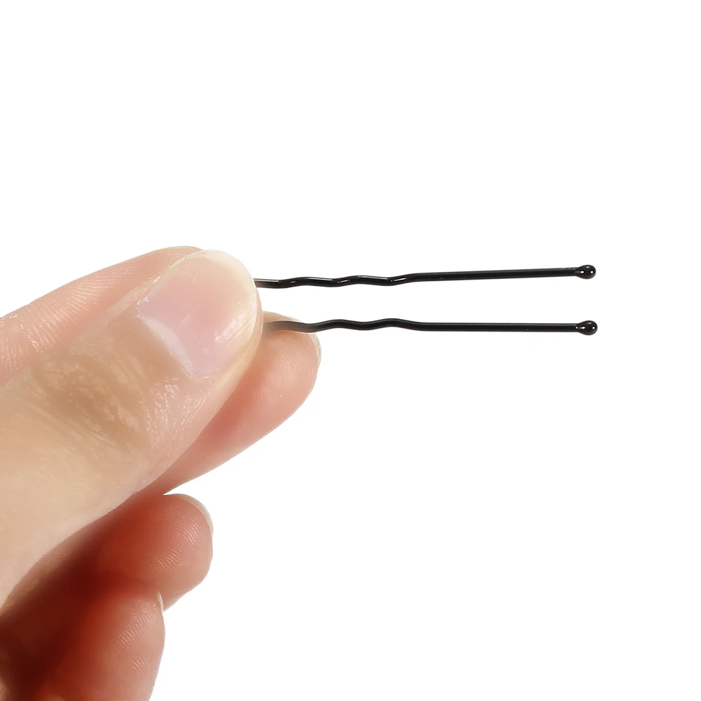 50pcs/set Black Hair Clips Bobby Pins Grip 50PCs 5cm Salon Barrette U-shaped Clips Hairpins DIY Pan Head Hair Accessories