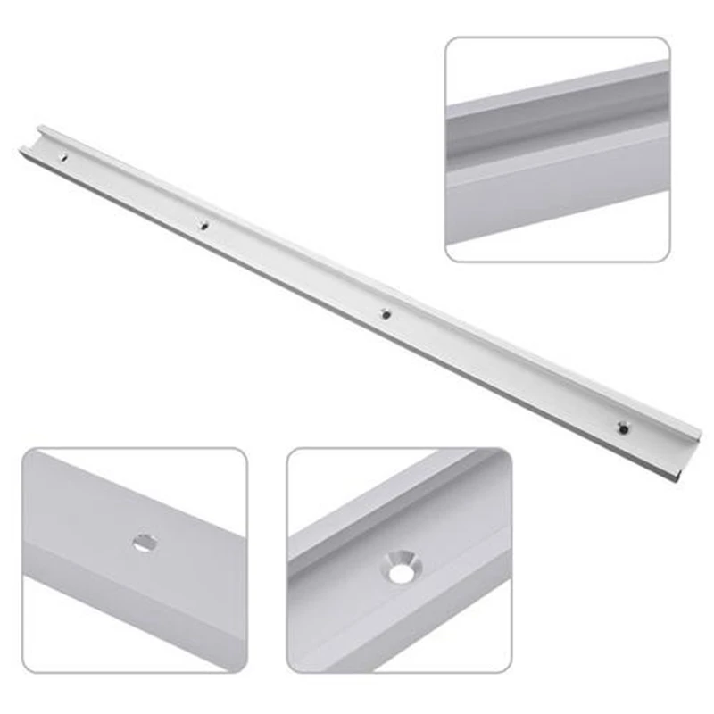 T-Slot Miter Track 300/400/500/600/800mm Alloy Jig Fixture Slot T-Track Woodworking T-Slot Miter Track/Slot For Router Table