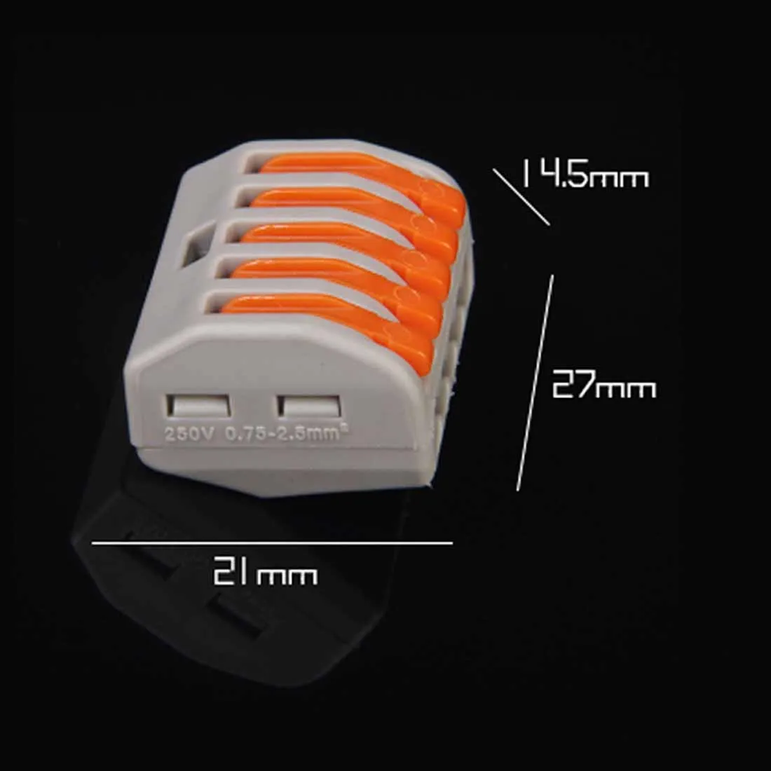 

Wire Connector 10pcs 215 Connector Compact Wire Wiring Connector Conductor Terminal Block Mini Fast Connector