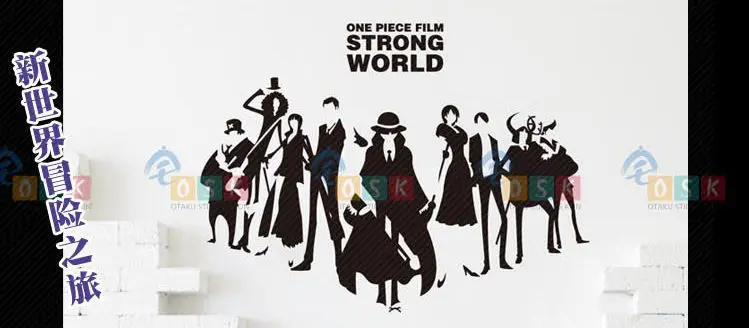 

Free Shipping 2014 High Quality Wall Stickers Wall Decor Wall Covering Animation One-Piece Design New Arrival