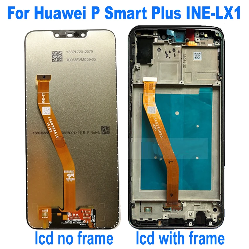 

For Huawei P Smart Plus INE-LX1 / Nova 3i INE-LX2 LCD Display Touch Screen Digitizer Assembly + frame sensor replacement parts