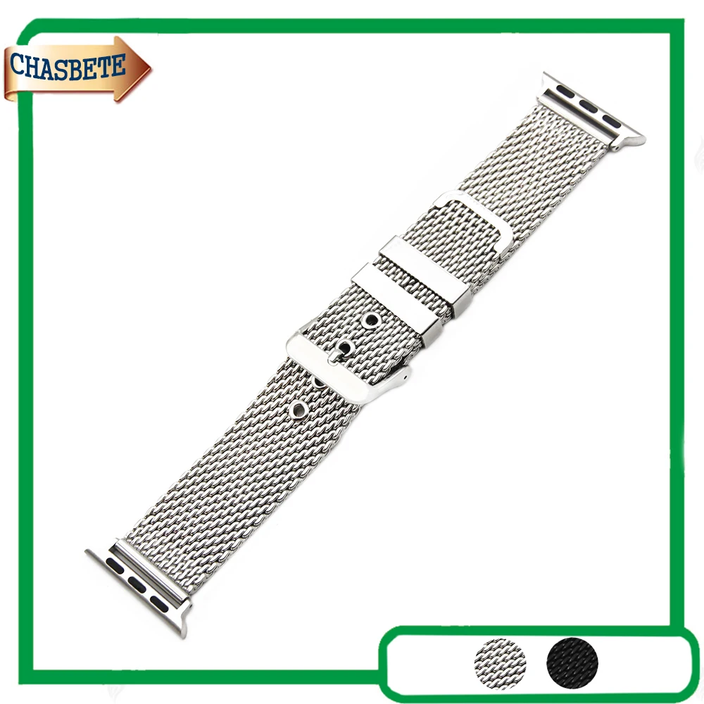 Браслет из нержавеющей стали для iWatch Apple Watch/Sport/editor металлический серебристый
