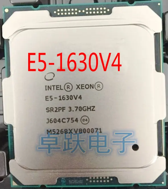 Оригинальный процессор Intel Xeon E5 1630V4 3 70 ГГц 4 ядра 10 МБ SmartCache 140 Вт 1630 V4 с бесплатной