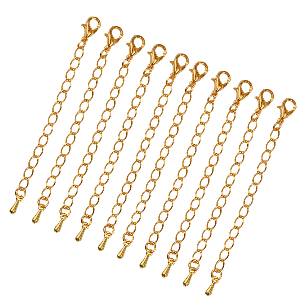 20pcs Bracelet Necklace Chain Extenders Jewelry Findings With Lobster Clasp