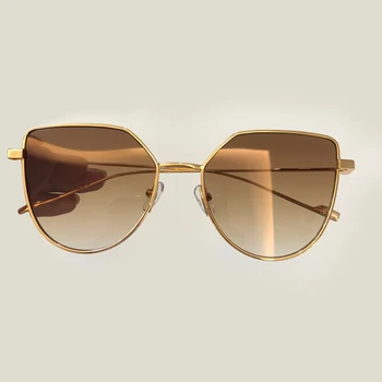 

Cat Eye Sunglasses Women Brand High Quality Vintage Fashion Eyewear Alloy Frame UV400 Protection Lens with Box Female Shades