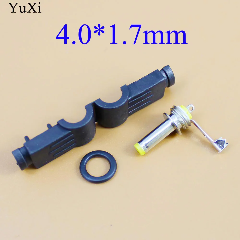 

YuXi DC Power Plug 4.0*1.7 mm L-shaped Male 90 Right Angle Single Head Jack Adapter Cord Connector 4.0x1.7 mm 4.0/1.7