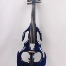 Одна 4/4 электрическая скрипка новая форма много цветов твердой древесины черный желтый белый и т. Д