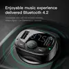 Baseus transmisor de FM Kit de coche Bluetooth manos libres modulador FM inalámbrico para coche Aux Radio Tranmiter MP3 jugador con cargador de coche USB ► Foto 3/6