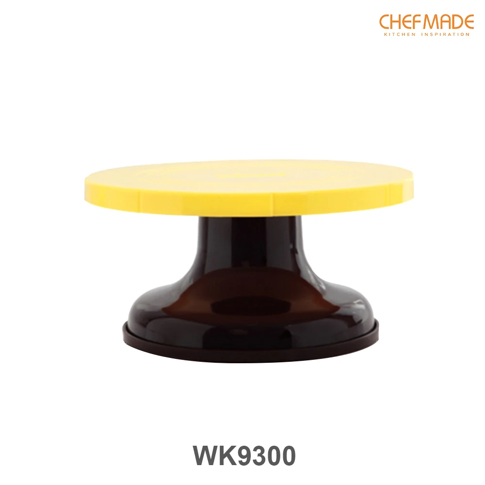 

CHEFMADE Decorating Turntable , 26cm Plastic Rotating Cake Stand Rotary Table, FDA Approved