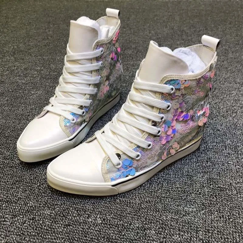 

New sneakers women platform shoes chaussures femmes de luxe de marque ladies shoes high top sneakers