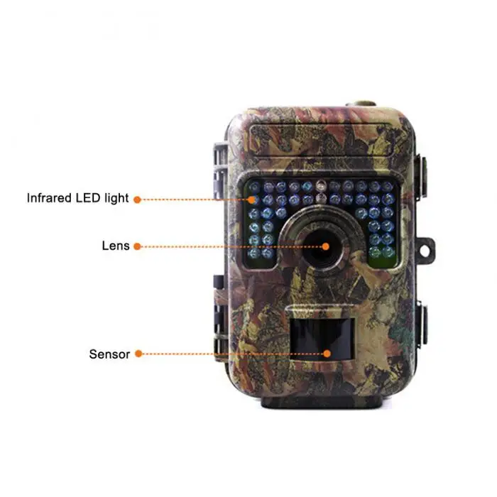 Охота Камера ИК-светодиодов Ночное видение видеокамера Водонепроницаемая камера для разведки местности для мониторинга JT-Прямая поставка