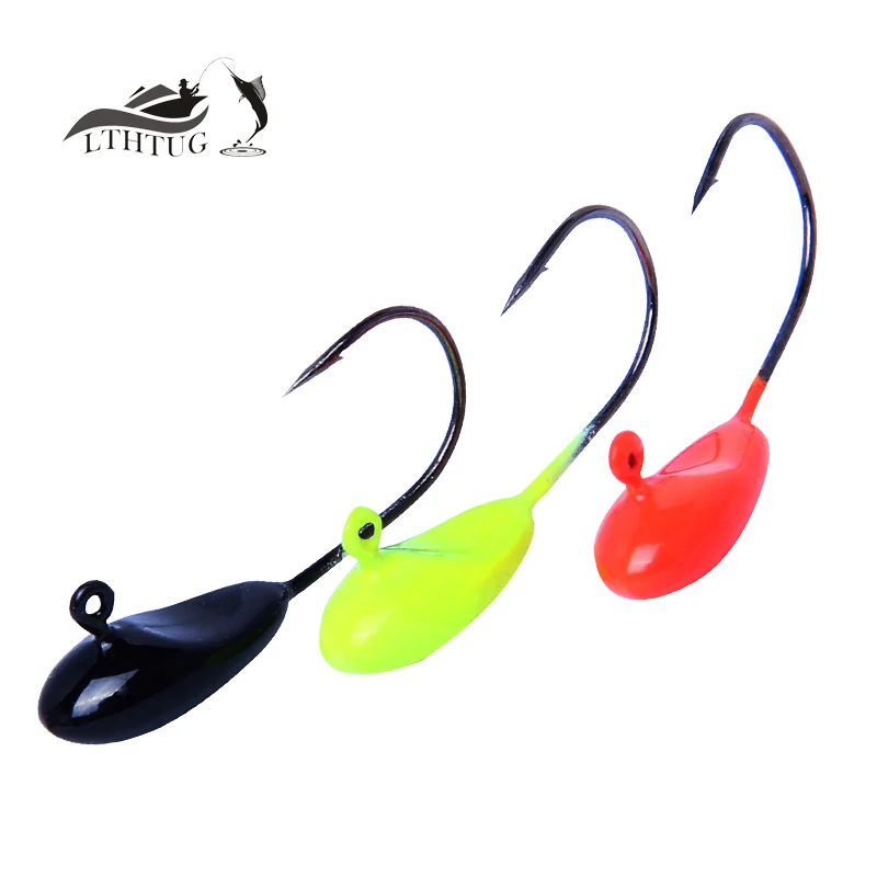 

10Pcs/lot Pesca Jig Hooks 1.1g 22mm Ice Fishing Hook Raft Fishing Jig Lead Head Hooks Micro Lead Fishing Tackle Accessories H30