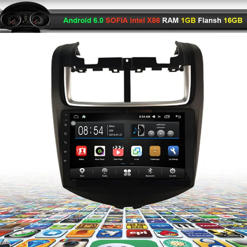 

9 inch Car Video Audio Player for Chevrolet AVEO 2014 with GPS Navigation Bluetooth Wifi (NO DVD)