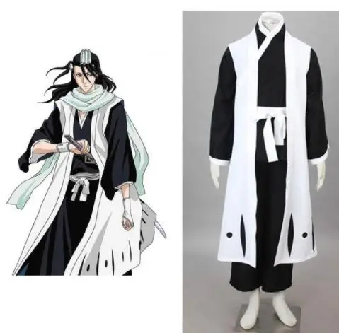 

Bleach Kuchiki Byakuya Cosplay Kimono Cosplay White Mens Bleach Cosplay Costume